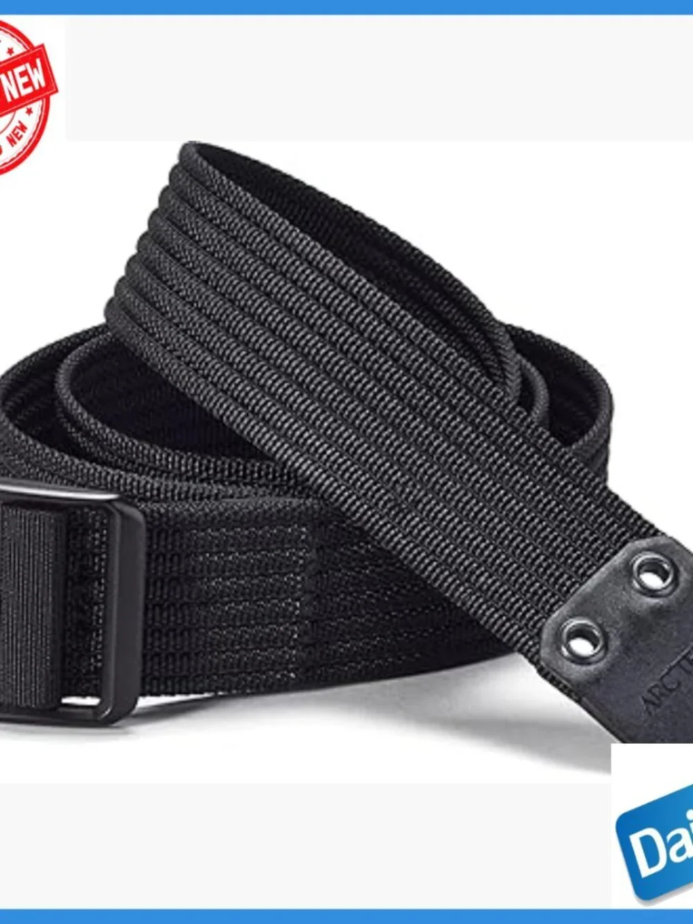 38mm Heavy-Duty Nylon Webbing Belt with Metal Buckle, Unisex